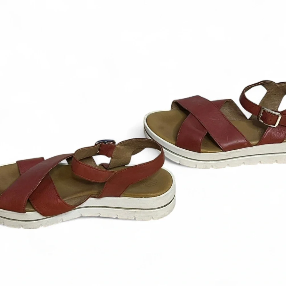 💜 Piampiani Vera Pelle Leather Sandals (39)
